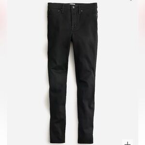 Jcrew 10" highest-rise toothpick jean in true black size 33. Excellent condition
